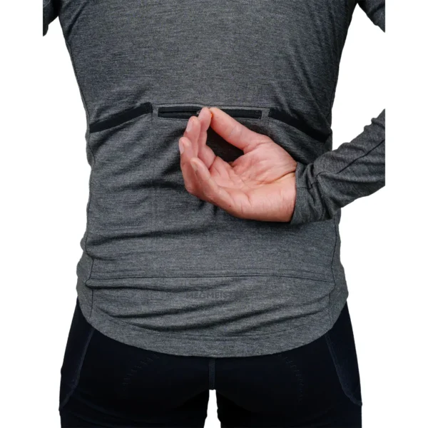 Megmeister Merino L/S Jersey Asphalt