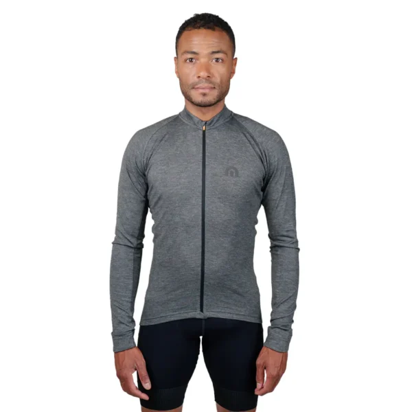 Megmeister Merino L/S Jersey Asphalt