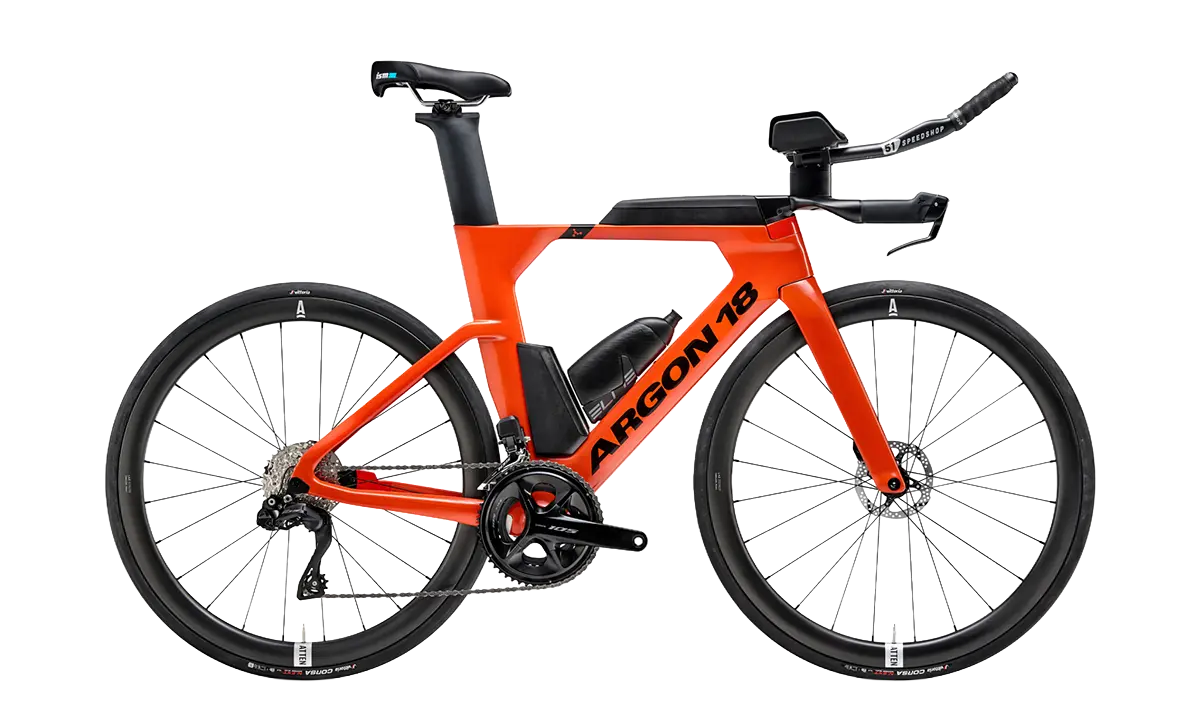 argon 18 e117 shimano 105 d12 flaming red