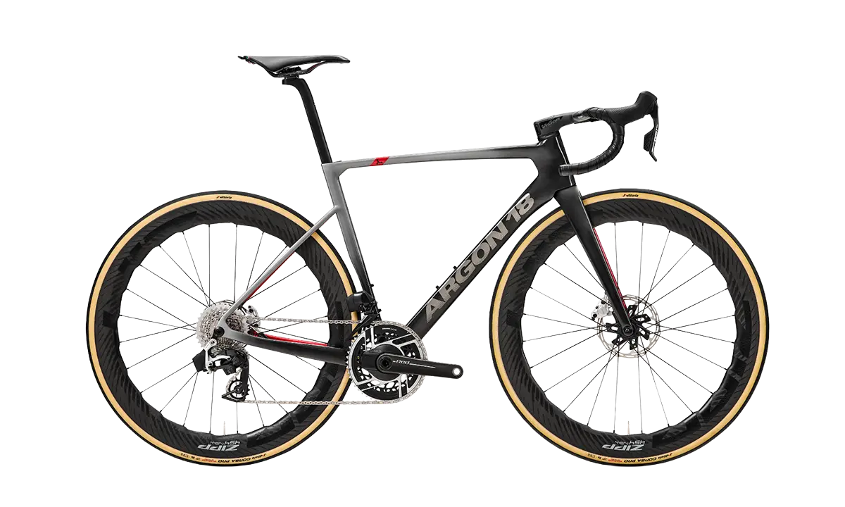 argon18 sum pro frameset titanium racing red