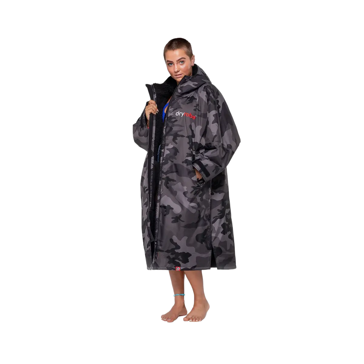 dryrobe advance black camo changing robe