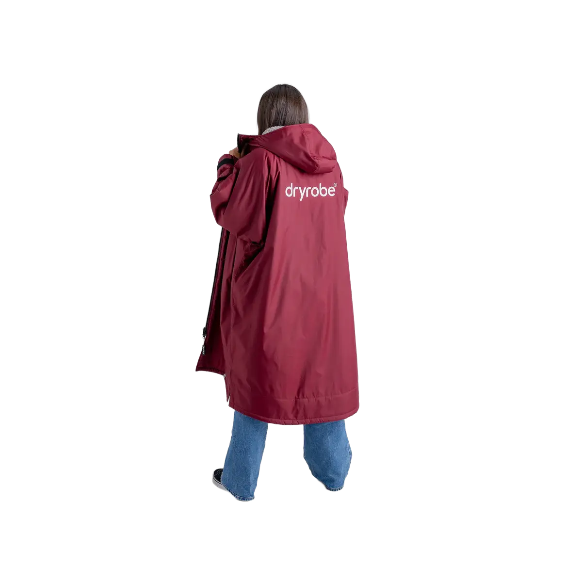 dryrobe advance burgundy grey changing robe