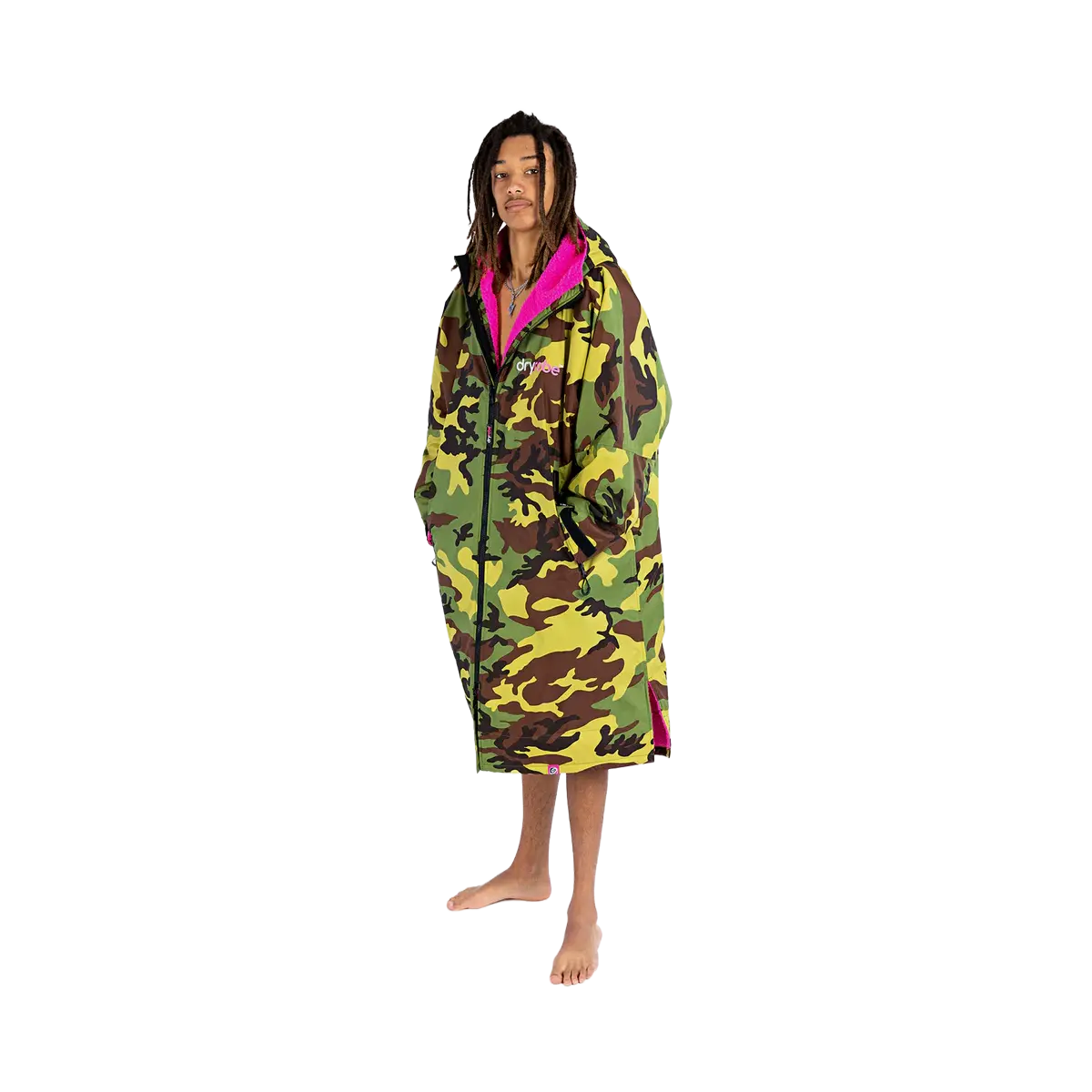 dryrobe advance camo pink changing robe