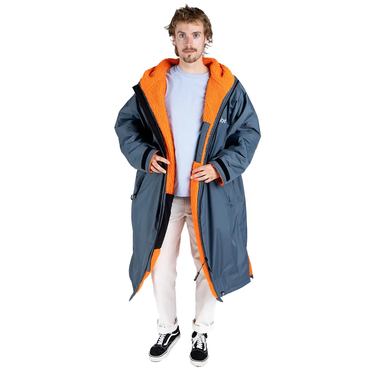 Dryrobe Advance Long Sleeve Dark Grey Orange