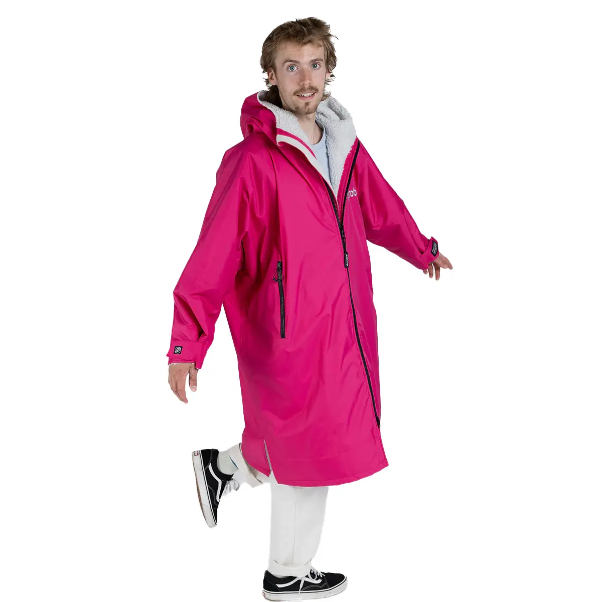 Dryrobe Advance Long Sleeve Pink Light Grey