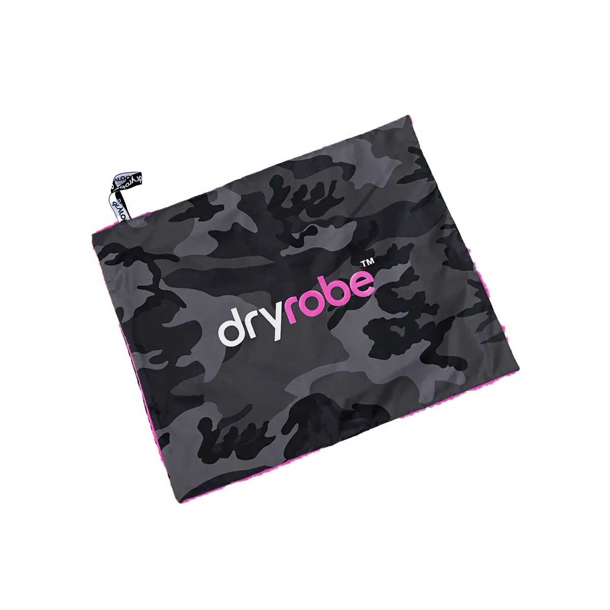 Dryrobe Cushion Cover Black Camo Pink