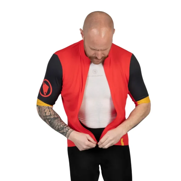 Endura FS260 Mens Cycle Short Sleeve Jersey - Red
