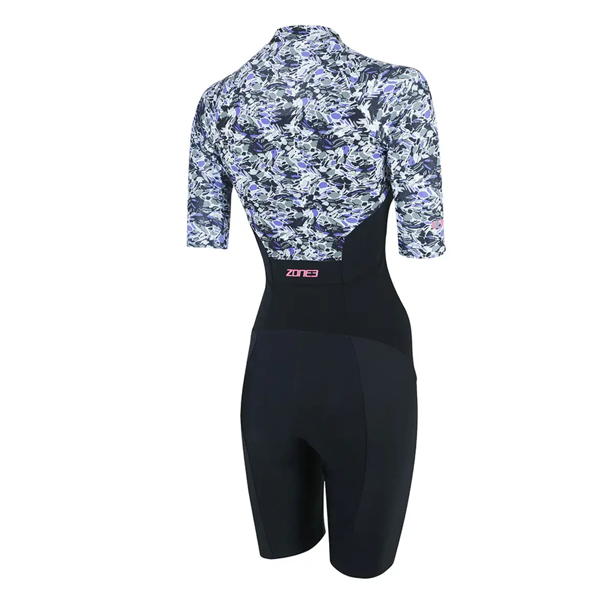 Zone3 Lava Short Sleeve Women's Trisuit - Gravel - Image 2