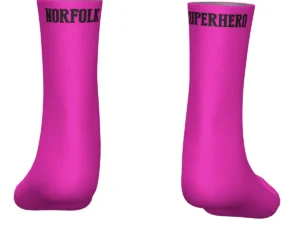Norfolk Superhero Socks Pink