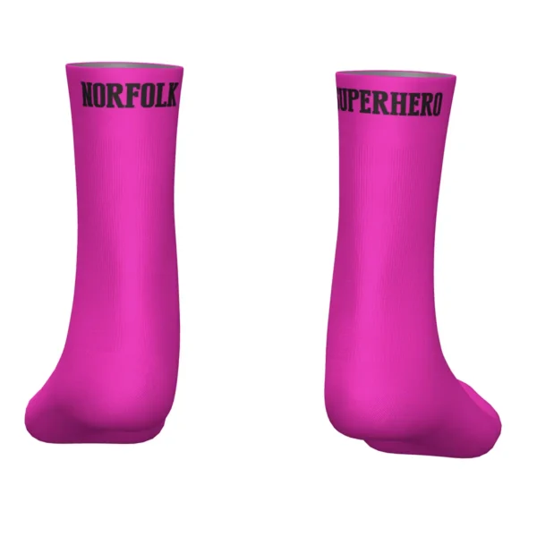 Norfolk Superhero Socks Pink