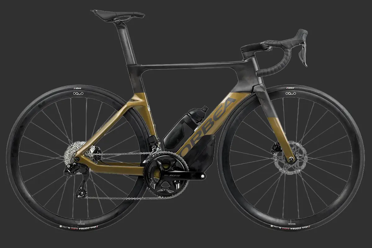 orbea orca aero m30i ltd 51 olive green / carbon raw