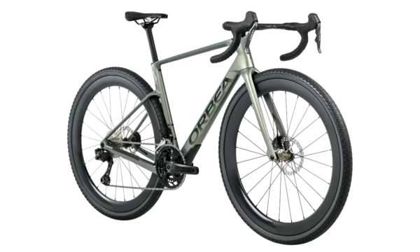 orbea terra race m20ltd spaceship green matt angle