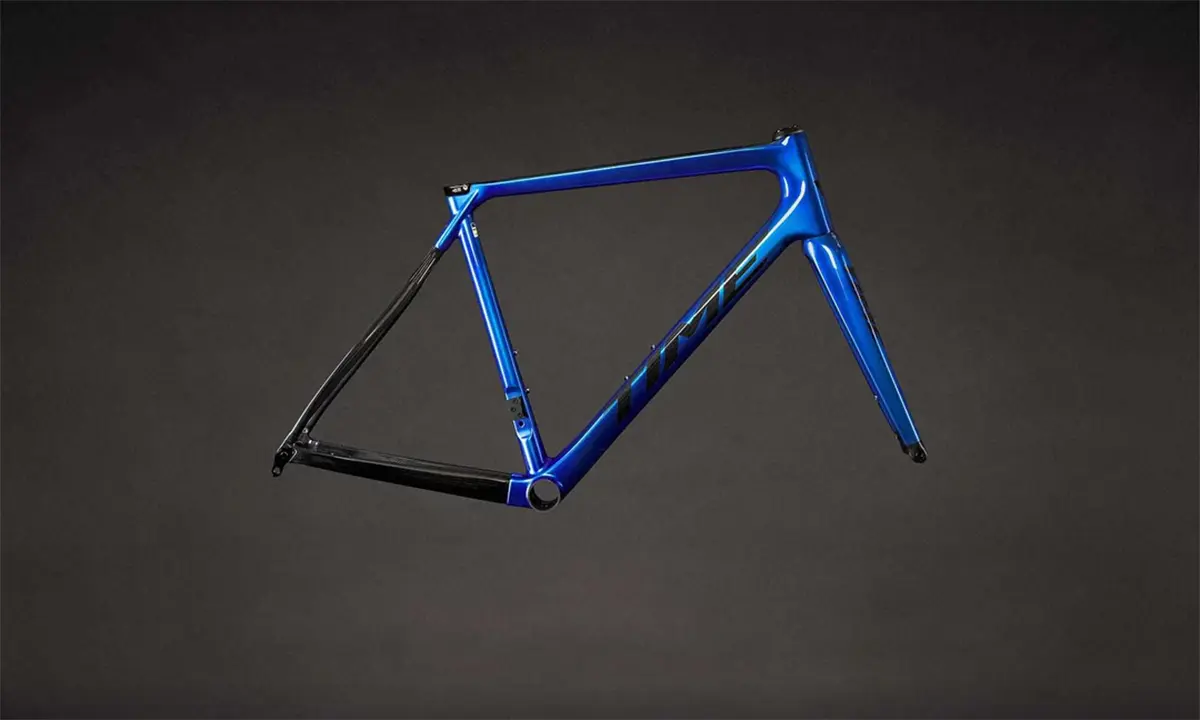time alpe dhuez frameset brilliant blue