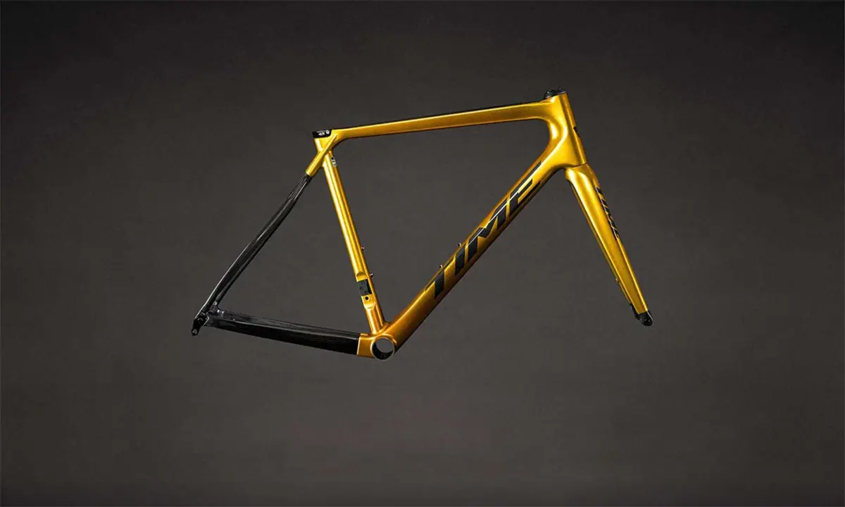 time alpe dhuez frameset brilliant gold