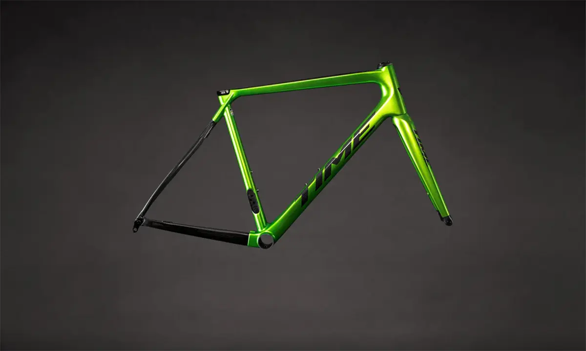 time alpe dhuez frameset brilliant green