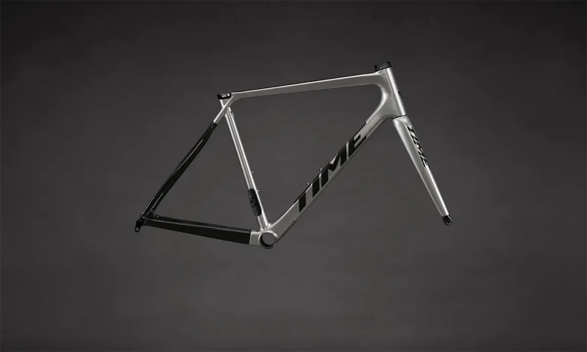 time alpe dhuez frameset silver