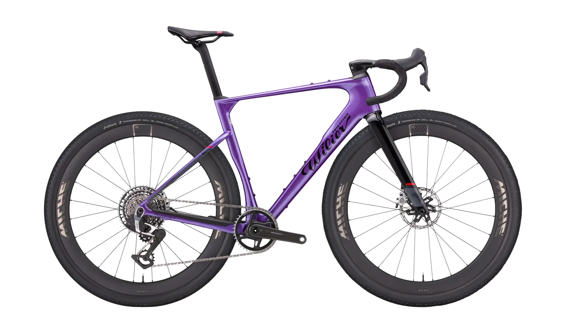 wilier rave slr id2 v12 neon purple glossy