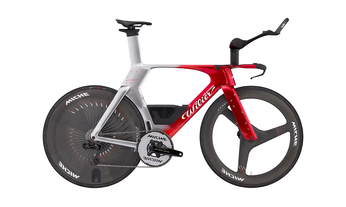 wilier supersonica slr silver velvet red glossy