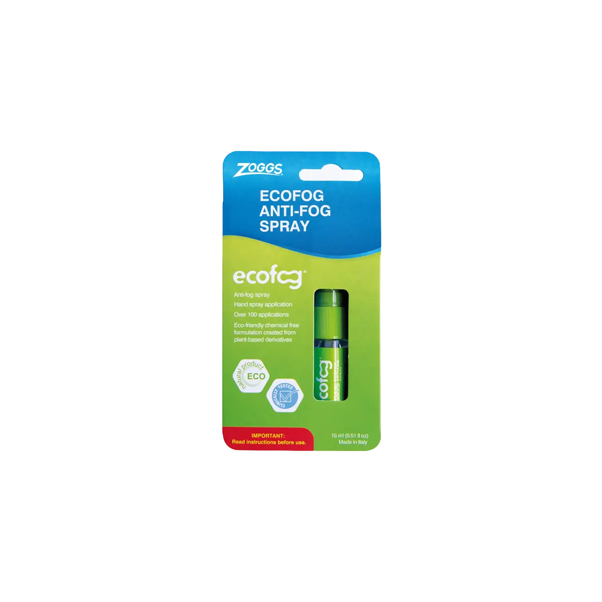 zoggs ecofog anti fog spray