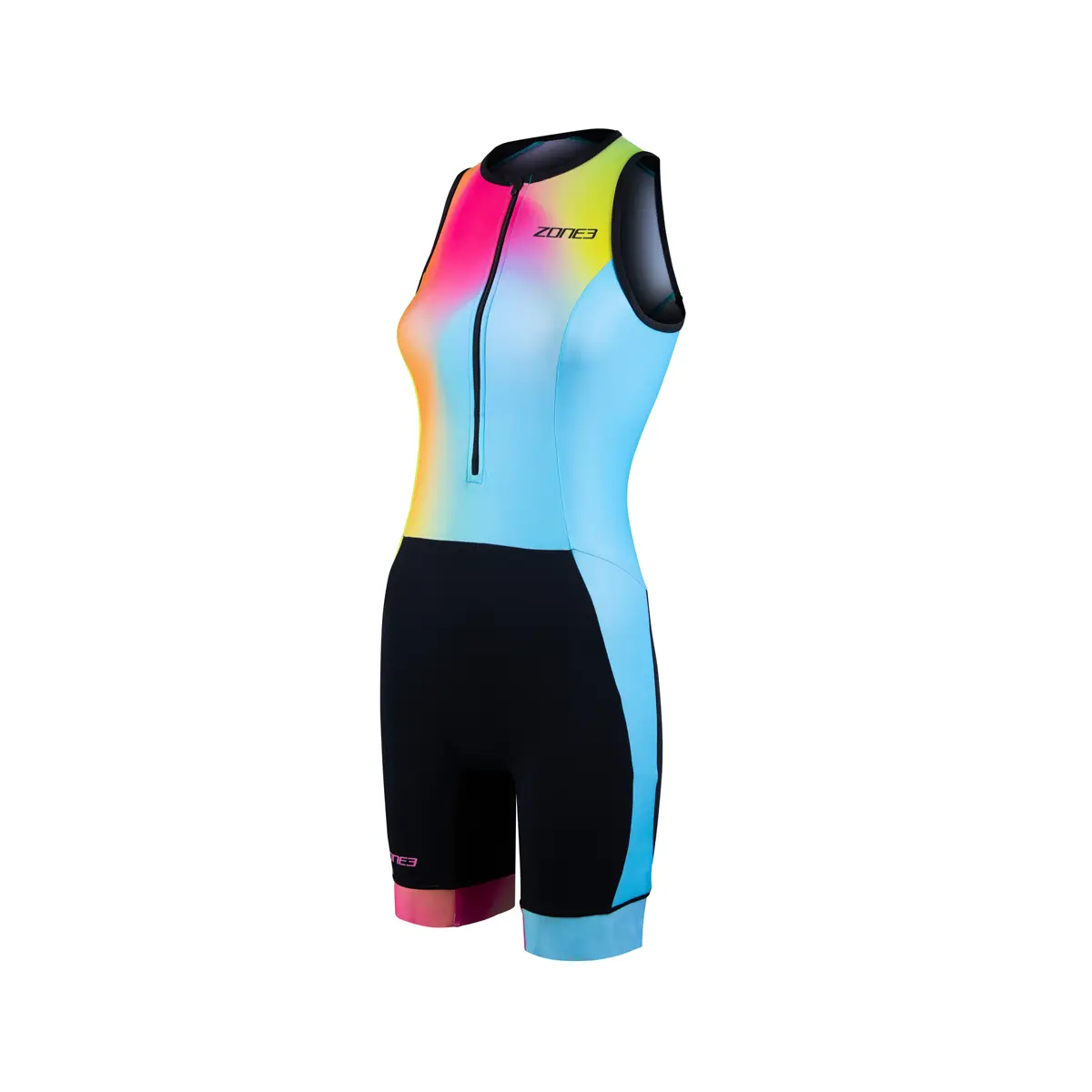 Zone 3 Activate+ Sleeveless Trisuit Neon/Black