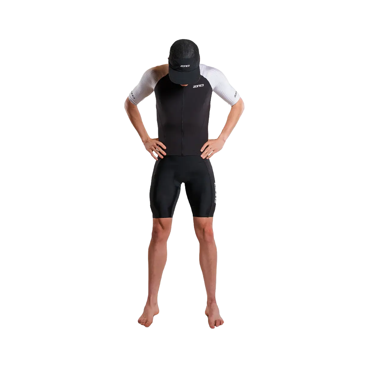 zone3 lava long distance full zip short sleeve trisuit